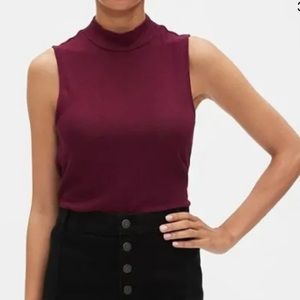 Banana Republic Mockneck Top NEW Soft Luxe Spun RED, BLK or WHITE NEW